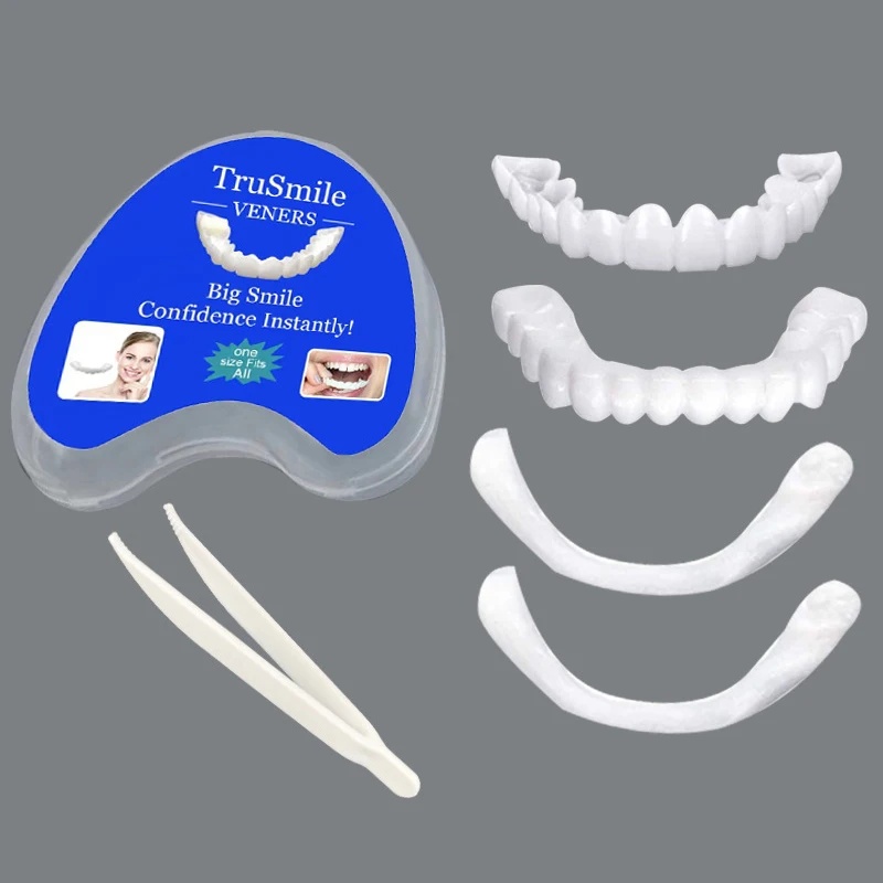 Teeth Whitening Kit - ชุดฟันปลอมแบบสวม ปรับได้ ฟันปลอมเพื่อความงาม ฟันปลอมชั่วคราว ฟันปลอมทดแทนเพื่อฟันขาว สำหรับผู้ชายและผู้หญิง