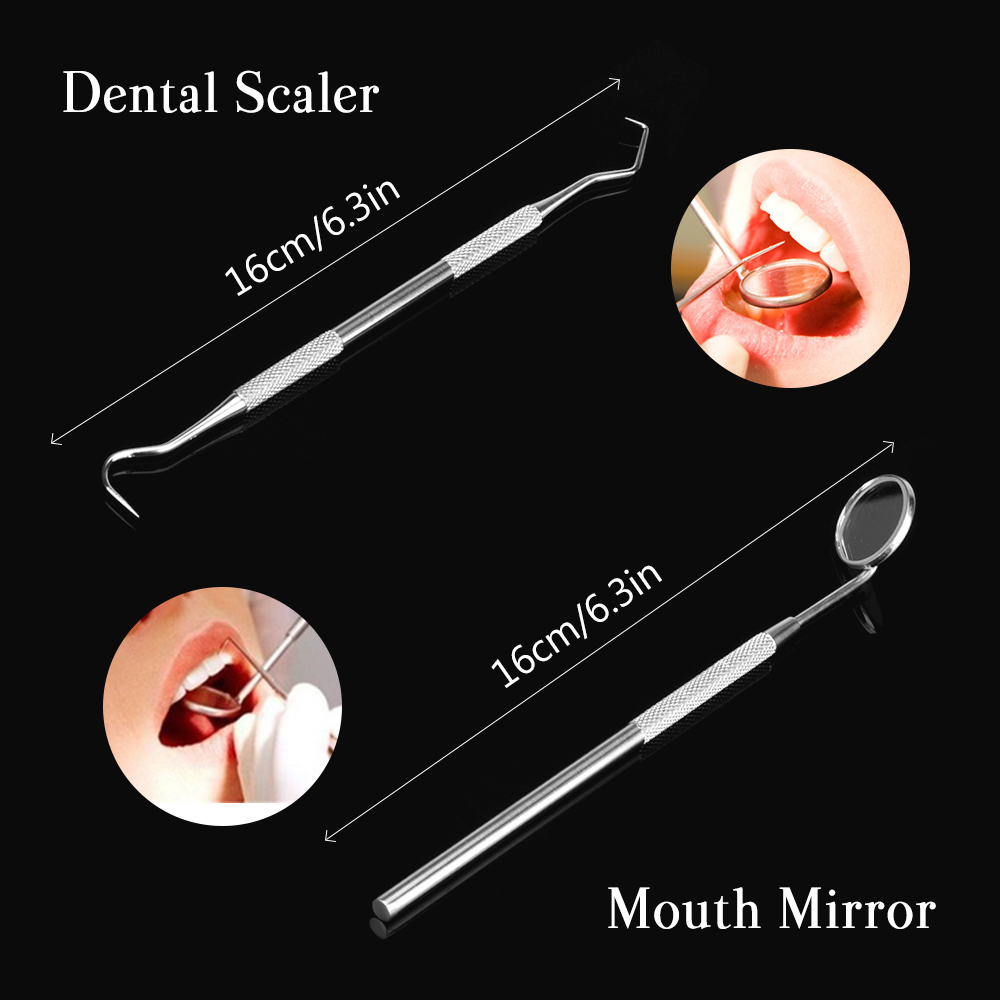 4 ชิ้นชุด Tartar Scraper Scale - Teeth Whitening Mouthwash บทวิจารณ์และราคา