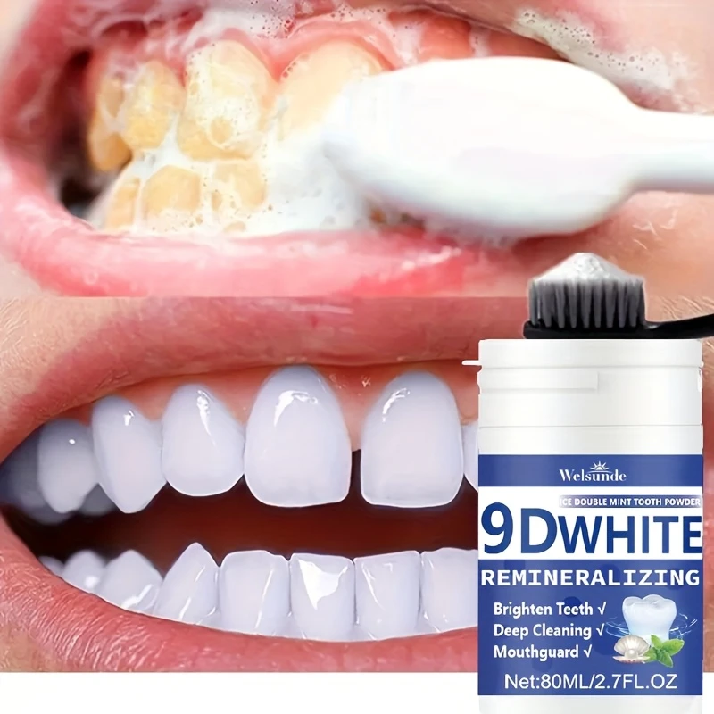 ผงฟันขาว 9D ไวท์ รีมิเนอรัลไลซ - Teeth Whitening Near Me บทวิจารณ์และราคา